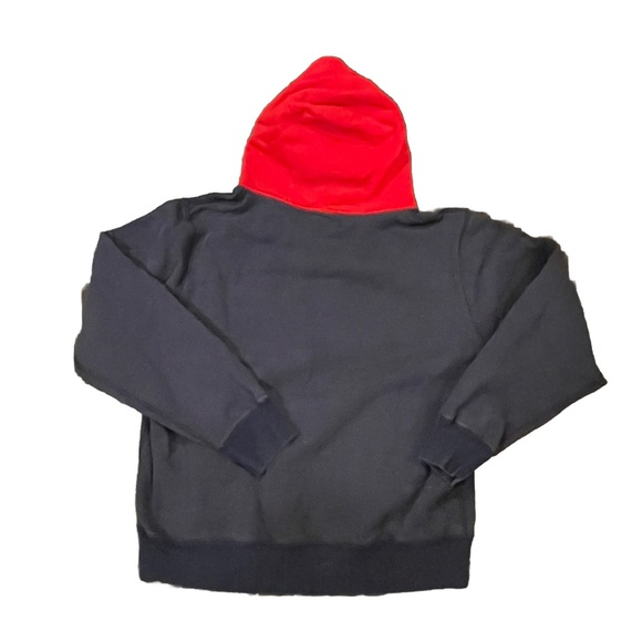 Raised by Wolves Contrast Snap Hoodie, Red And Navy, Size XL, Great Condition - Picture 3 of 9